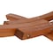 Deko Living Outdoor Cedar Wood Hammock with Black Textilene Fabric COP20208BLK - alternate 5